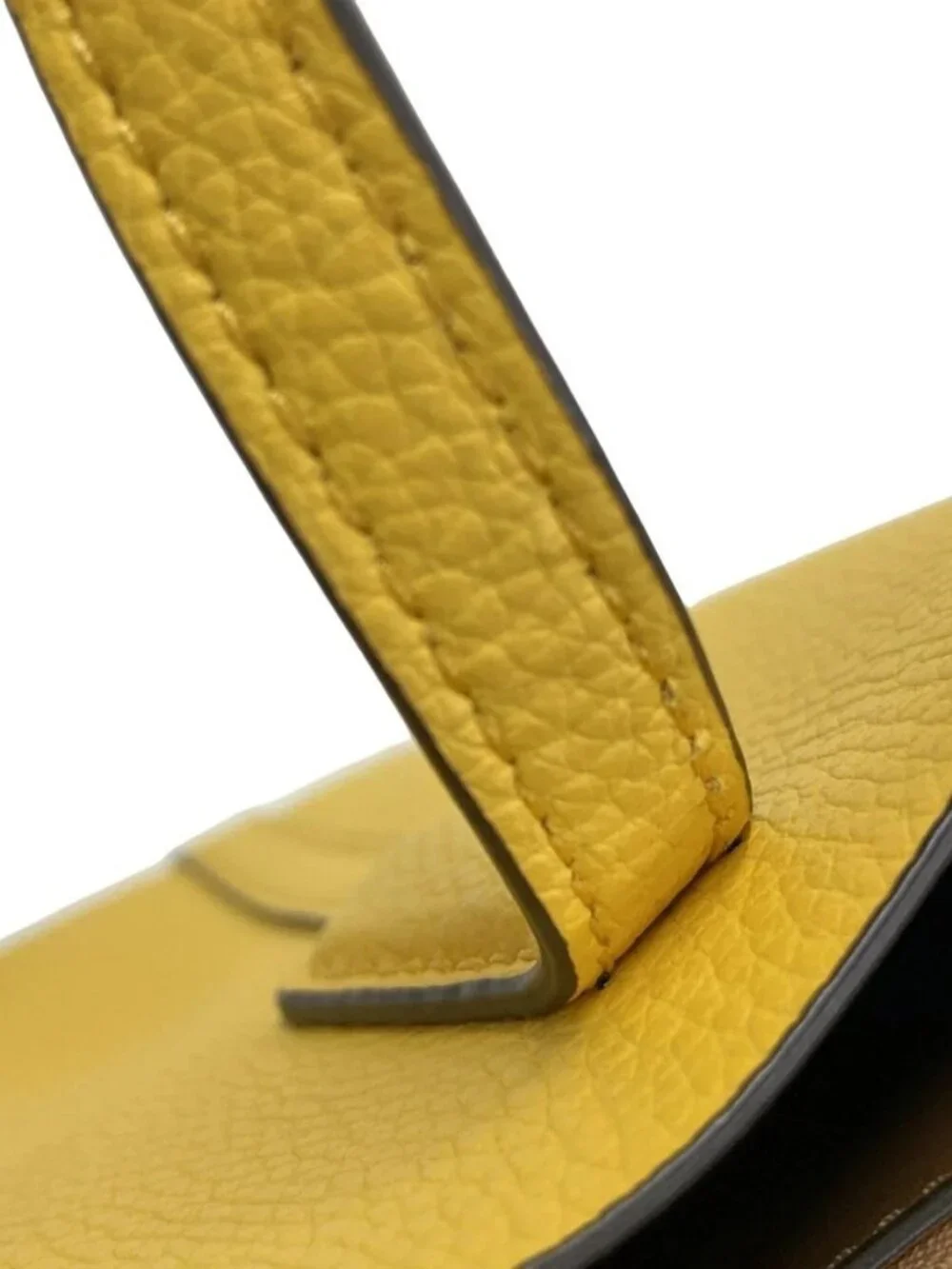 TORY BURCH Yellow Leather Handbag